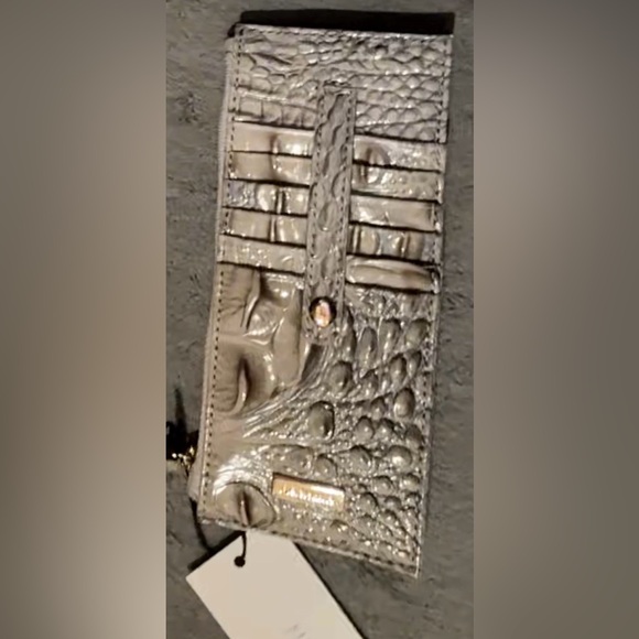 NWT BRAHMIN MINDFUL GREY PURSE WALLET SET - Picture 9 of 9